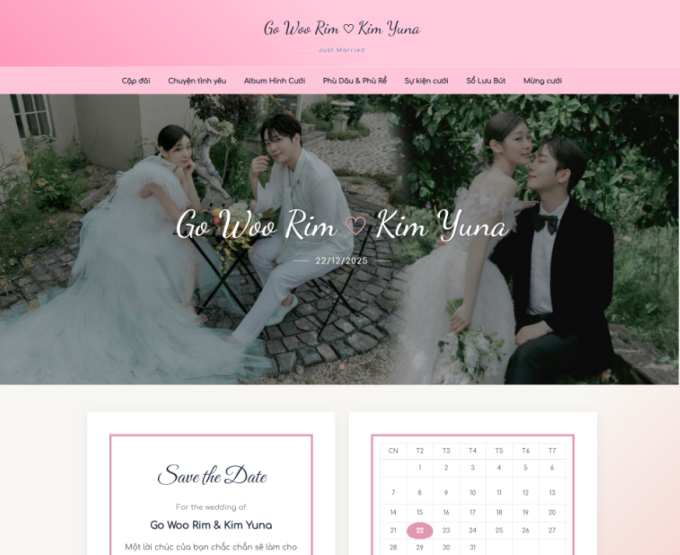 Mẫu website Ánh dương